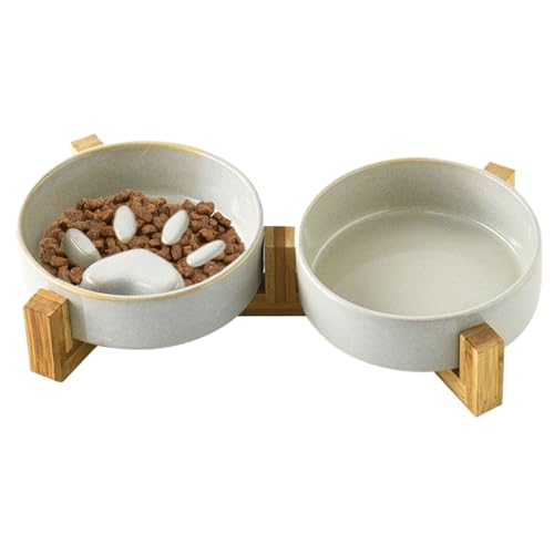 Mppchhn Slow Feeder Hundefutter Näpfe | Niedliches Pfotenabdruck Keramik Hundeessen Und Wassernapf Set - Haustier Zubehör Für Katzen Fütterung Und Tränke Mppchhn Slow Feeder Hundefutter Näpfe | Niedliches Pfotenabdruck Keramik Hundeessen Und Wassernapf Set - Haustier Zubehör Für Katzen Fütterung Und Tränke von Mppchhn