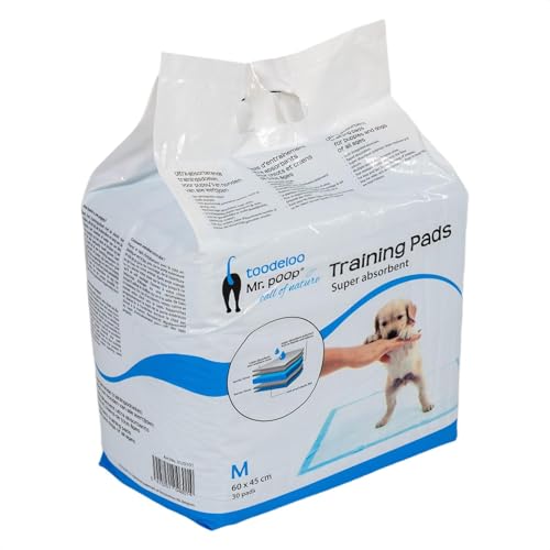 Mr Poop, saugfähige Trainingsunterlage für Welpen und ältere Hunde, einfach zu verwenden, langlebig und umweltfreundlich, 60 x 45 cm, Nicht angegeben, für alle Rassen, Modell Toodeloo Mr Poop, saugfähige Trainingsunterlage für Welpen und ältere Hunde, einfach zu verwenden, langlebig und umweltfreundlich, 60 x 45 cm, Nicht angegeben, für alle Rassen, Modell Toodeloo von Mr Poop