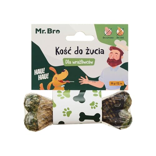 MR. BRO Hundekauknochen Für Empfindliche Hunde 12 cm 88% Rinderhaut 10% Lachshaut Spirulina Krill Neuseeländische Muscheln Monoprotein Zahnpflege Ohne Zusätze Ideal Für Hunde Mit Allergien MR. BRO Hundekauknochen Für Empfindliche Hunde 12 cm 88% Rinderhaut 10% Lachshaut Spirulina Krill Neuseeländische Muscheln Monoprotein Zahnpflege Ohne Zusätze Ideal Für Hunde Mit Allergien von Mr. Bro