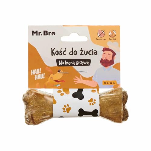MR. BRO Hundekauknochen Für Gesundes Fell 12 cm 94% Rinderhaut 3% Insektenprotein Biotin Ohne Getreide Zahnpflege Ideal Für Hunde Mit Allergien Natürliche Zutaten MR. BRO Hundekauknochen Für Gesundes Fell 12 cm 94% Rinderhaut 3% Insektenprotein Biotin Ohne Getreide Zahnpflege Ideal Für Hunde Mit Allergien Natürliche Zutaten von Mr. Bro