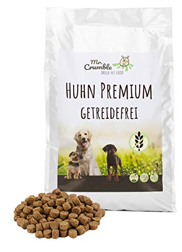 Mr. Crumble Dried Pet Food Hundetrockenfutter getreidefrei Huhn mit viel Protein (28 %) und wenig Fett (10 %) für adulte Hunde 15 kg von Mr. Crumble Dried Pet Food