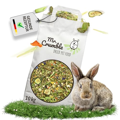 Mr. Crumble Dried Pet Food Knuspersalat, Strukturfutter weizenfrei, ohne Pellets für Kaninchen und Meerschweinchen (10 kg) von Mr. Crumble Dried Pet Food