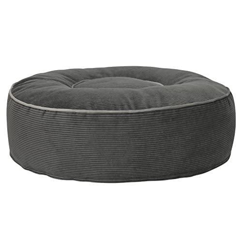Mr. Cuddles Hundekissen Lilly | Rundes Hundebett mit Kord-Bezug | Waschbares Tierkissen Cord | Größe M 80cm | Flauschiges Donutkissen Grau Mr. Cuddles Hundekissen Lilly | Rundes Hundebett mit Kord-Bezug | Waschbares Tierkissen Cord | Größe M 80cm | Flauschiges Donutkissen Grau von Mr. Cuddles
