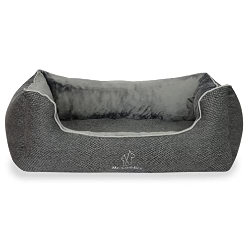 Mr. Cuddles orthopädisches Hundekorb Pablo | Wendekissen mit Warmer & kühler Seite | Waschbares Hundekissen | Für kleine Hunde oder Katzen | Öko Tex 100 | Größe M: 80x50cm | Grau Mr. Cuddles orthopädisches Hundekorb Pablo | Wendekissen mit Warmer & kühler Seite | Waschbares Hundekissen | Für kleine Hunde oder Katzen | Öko Tex 100 | Größe M: 80x50cm | Grau von Mr. Cuddles