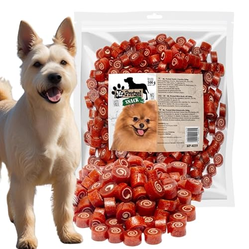 HUNDEKAUSNACK – Enten-Sushi Mr. Pretzel 500g – Gesunder Premium-Snack für Hunde – Getreidefrei, Proteinreich, Weich & Lecker HUNDEKAUSNACK – Enten-Sushi Mr. Pretzel 500g – Gesunder Premium-Snack für Hunde – Getreidefrei, Proteinreich, Weich & Lecker von Mr. Pretzel