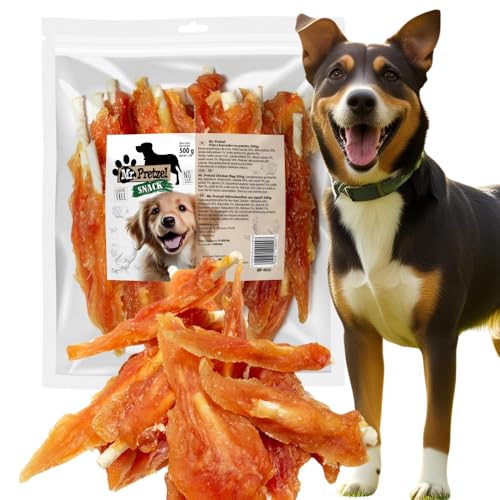 Mr. Pretzel Hähnchen-Lutscher für Hunde – 500 g | Gesunder & leckerer Kausnack für alle Hunderassen | Hochwertiger Protein-Snack aus Huhn von Mr. Pretzel