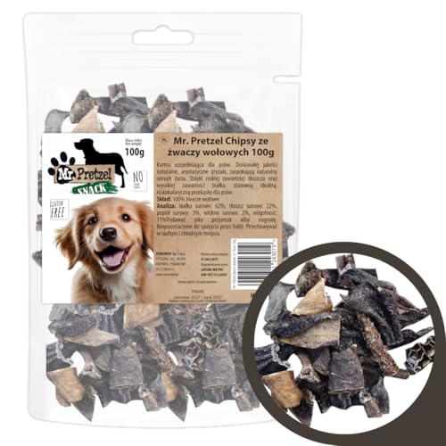 Mr. Pretzel Hundesnack - Knusprige Rinderzwicker 100g Natürlich von Mr. Pretzel