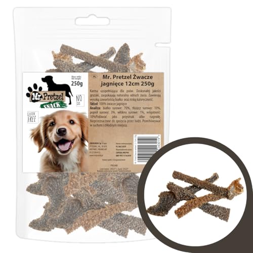 Mr. Pretzel Lamm-Hauptschnäbel 12cm 250g - Gesunde Snack-Leckerei für Hunde von Mr. Pretzel
