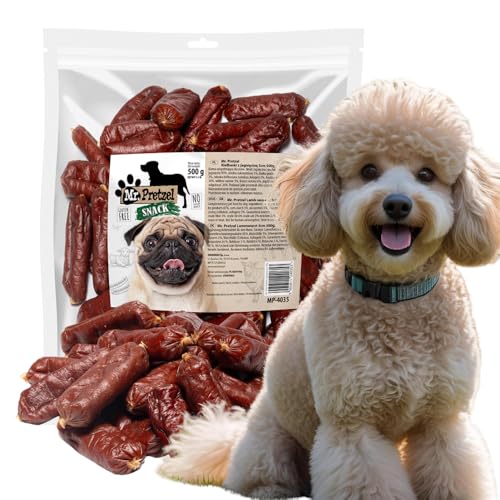 Mr. Pretzel Lamm Würstchen – Gesunder Premium-Hundesnack, natürlich & getreidefrei – Weiche Belohnung für Hunde – 500 g Mr. Pretzel Lamm Würstchen – Gesunder Premium-Hundesnack, natürlich & getreidefrei – Weiche Belohnung für Hunde – 500 g von Mr. Pretzel