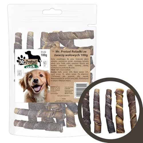 Mr. Pretzel Rinderkausticks – 100g Natürliches Hundeleckerli von Mr. Pretzel