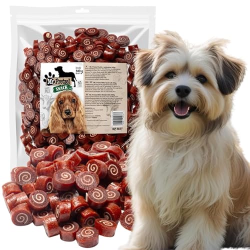 Mr. Pretzel Rindfleisch Sushi – Gesunder Premium-Hundesnack, natürlich & getreidefrei – Weiche Belohnung für Hunde – 500 g von Mr. Pretzel