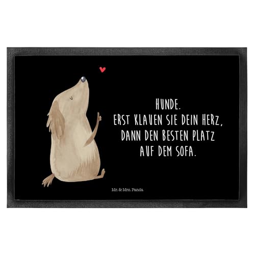 Mr. & Mrs. Panda Fußmatte Hund Liebe 40 x 60 cm - Geschenk, Hunderasse, Tierliebhaber, Gummimatte, Fußabtreter, Herz, Fußmatten, Fußmatte außen, Mr. & Mrs. Panda Fußmatte Hund Liebe 40 x 60 cm - Geschenk, Hunderasse, Tierliebhaber, Gummimatte, Fußabtreter, Herz, Fußmatten, Fußmatte außen, von Mr. & Mrs. Panda