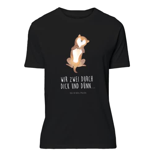 Mr. & Mrs. Panda Größe M T-Shirt Hund Bauchkraulen - Geschenk, Wauwau, Haustier, Hundemotiv, Hunderasse, Hunde, Hundewelpe, Hundeliebe von Mr. & Mrs. Panda