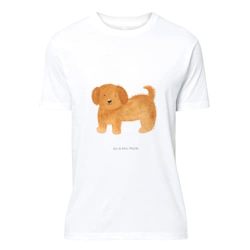Mr. & Mrs. Panda Größe S T-Shirt Unisex Hund flauschig - Vierbeiner, Hundemotiv, Hundemama, Rundhals, Hundeliebe, Tierliebhaber, Hunderasse, Hunde von Mr. & Mrs. Panda