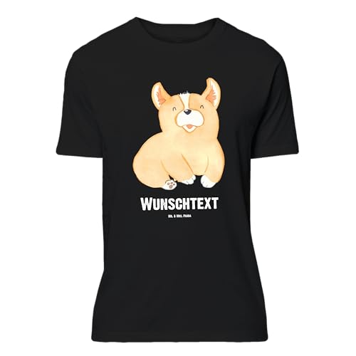Mr. & Mrs. Panda Größe XL Personalisiertes T-Shirt Corgie - Personalisierte Geschenke, Lebensfreude, Hundemama, Hundespruch, Motivation, T-Shirt mit von Mr. & Mrs. Panda