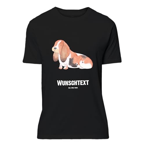 Mr. & Mrs. Panda Größe XL Personalisiertes T-Shirt Hund Basset Hound - Personalisierte Geschenke, Hundeliebe, Wauwau, T-Shirt mit Aufruck, T-Shirt von Mr. & Mrs. Panda