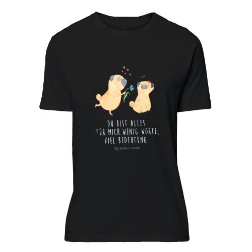 Mr. & Mrs. Panda Größe XL T-Shirt Mops verliebt - Geschenk, Hund, Sprüche, Liebesspruch. Verlobt, Hundeliebe, Hundemama, Hunderasse, Tierliebhaber von Mr. & Mrs. Panda