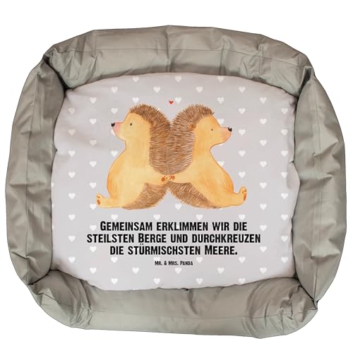 Mr. & Mrs. Panda Hundebett Igel händchenhaltend - Geschenk, Jahrestag, große Liebe, Gemeinsamkeit, Liebesgeschenk, Verlobung, Hand in Hand, Mr. & Mrs. Panda Hundebett Igel händchenhaltend - Geschenk, Jahrestag, große Liebe, Gemeinsamkeit, Liebesgeschenk, Verlobung, Hand in Hand, von Mr. & Mrs. Panda