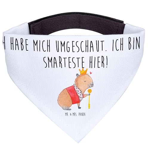 Mr. & Mrs. Panda Hundehalstuch L Capybara König - Geschenk, groß, große Hunde, Gute Laune, Tiere, lustige Sprüche, Tiermotive von Mr. & Mrs. Panda