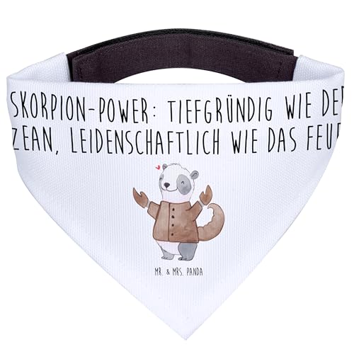 Mr. & Mrs. Panda Hundehalstuch L Skorpion Astrologie - Geschenk, Tierkreiszeichen, groß, Horoskop, große Hunde, Aszendent von Mr. & Mrs. Panda