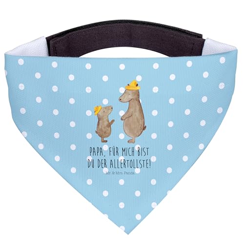 Mr. & Mrs. Panda Hundehalstuch M Bären mit Hut - Geschenk, Vater, Vater Sohn, Schwester, Kinder, Vater-Sohn, Bruder, Papa, Mama, Familie, mittelgroße von Mr. & Mrs. Panda