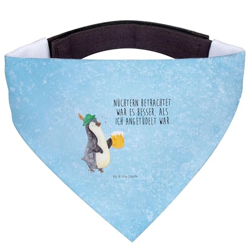 Mr. & Mrs. Panda Hundehalstuch S Pinguin Bier - Geschenk, kleine Hunde, klein, beschwippst, Oktoberfest 2023, Feierabend, Pinguine, Oktoberfest, von Mr. & Mrs. Panda