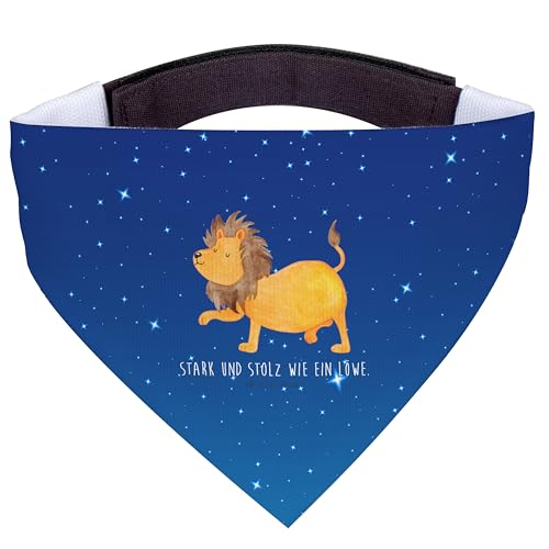 Mr. & Mrs. Panda Hundehalstuch S Sternzeichen Löwe - Geschenk, Löwe Geschenk, Geschenk Juli, Tierkreiszeichen, kleine Hunde, König der Tiere, von Mr. & Mrs. Panda