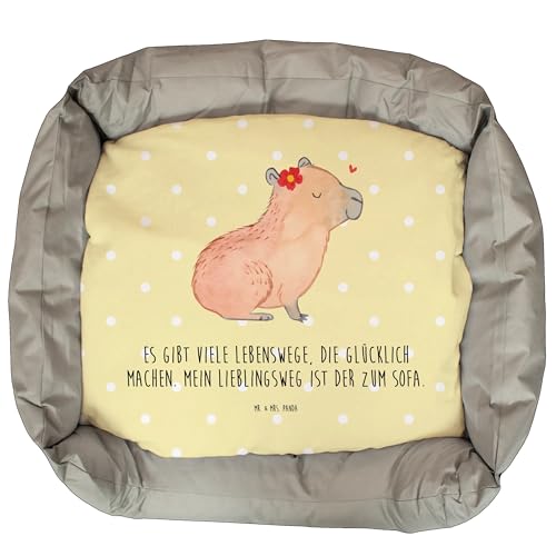 Mr. & Mrs. Panda Katzenbett Capybara Blume - Geschenk, Tiermotive, lustige Sprüche, Tierbett, Gute Laune, Körbchen, Tiere, Kater, Katenborb Mr. & Mrs. Panda Katzenbett Capybara Blume - Geschenk, Tiermotive, lustige Sprüche, Tierbett, Gute Laune, Körbchen, Tiere, Kater, Katenborb von Mr. & Mrs. Panda