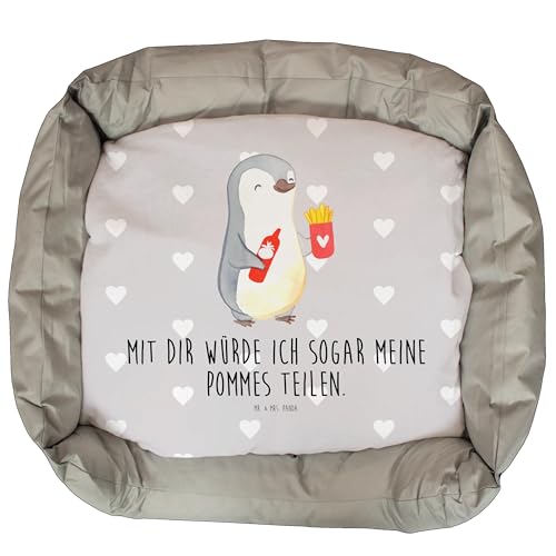 Mr. & Mrs. Panda Katzenbett Pinguin Pommes - Geschenk, Hochzeitstag, für Ehemann, Heiraten, Katenborb, Kater, Liebesbeweis, Katzenliege, Tierbett, von Mr. & Mrs. Panda