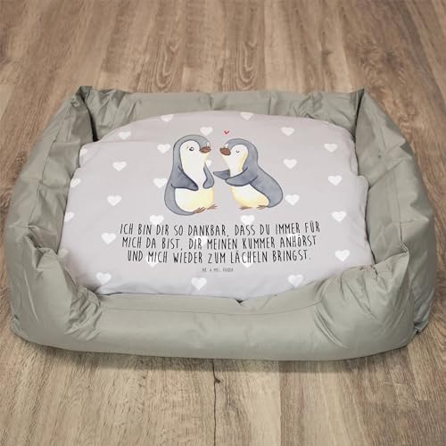 Mr. & Mrs. Panda Katzenbett Pinguine trösten - Geschenk, Mitbringsel, Ehefrau, Katzenliege, Verlobung, Heiraten, Liebesgeschenk, Liebesbeweis, von Mr. & Mrs. Panda