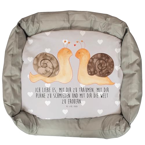 Mr. & Mrs. Panda Katzenbett Schnecken Liebe - Geschenk, Heiraten, zufrieden, Katzenliege, Verlobung, Körbchen, Partner, Jahrestag, Tierbett, Mr. & Mrs. Panda Katzenbett Schnecken Liebe - Geschenk, Heiraten, zufrieden, Katzenliege, Verlobung, Körbchen, Partner, Jahrestag, Tierbett, von Mr. & Mrs. Panda