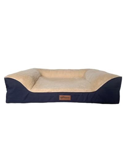 Mr.Pawsome Orthopädisches Hundebett, 73x58cm, Hundesofa Bezug abnehmbar waschbar, rutschfeste Unterseite, Blau/Beige Mr.Pawsome Orthopädisches Hundebett, 73x58cm, Hundesofa Bezug abnehmbar waschbar, rutschfeste Unterseite, Blau/Beige von Mr.Pawsome