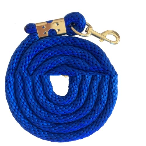 Führstrick Pferd aus starkem PP mit Panikhaken, Strick Pferd 2m für Halfter, Pferdeleine für Pony Esel, Pferde Zubehör für echte Pferde, Hobby Horse Halfter geeignet von Mrchrogge