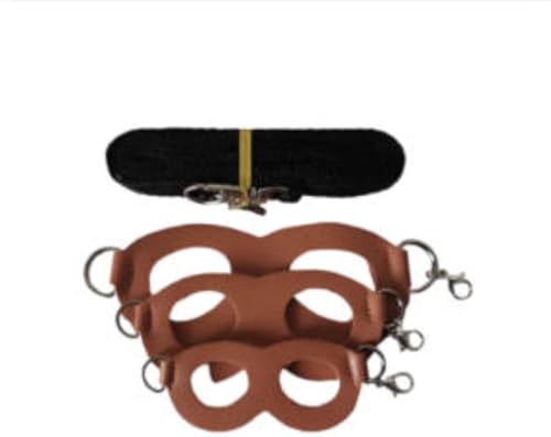 Mrchrogge Geschirr und Leine Set, 3er Pack Kleintierweste für Frettchen, Hamster, Eichhörnchen, Ratten, kein Fluchtdesign, verstellbare Passform für Training und Spaziergänge (Braun) von Mrchrogge