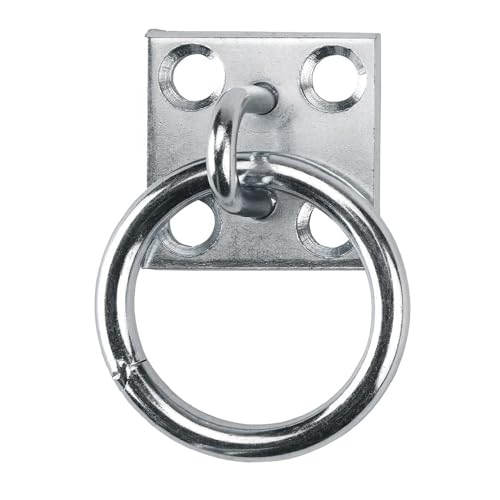 Mrchrogge Pferdetiegelring, Kreuz-Tiegelring für Pferdestall-Zubehör, Wandmontierter Block-Tiegelring mit Fixierungshenkel, Anschlagring für Zaun, Rennbahn, Farm, Tiere festmachen Mrchrogge Pferdetiegelring, Kreuz-Tiegelring für Pferdestall-Zubehör, Wandmontierter Block-Tiegelring mit Fixierungshenkel, Anschlagring für Zaun, Rennbahn, Farm, Tiere festmachen von Mrchrogge