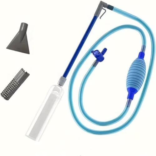Mrchrogge Praktischer Aquarium-Wasserwechsler mit Zubehör – Für einfache Reinigung und Wasserwechsel (Blau) von Mrchrogge