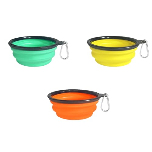 Mrchrogge Tragbare zusammenklappbare Hundeschüssel für Reisen, Silikon-Wasserschüssel für Hunde, kompakte Reise-Hundeschüssel, ideal für Outdoor, Camping und Ausflüge Mrchrogge Tragbare zusammenklappbare Hundeschüssel für Reisen, Silikon-Wasserschüssel für Hunde, kompakte Reise-Hundeschüssel, ideal für Outdoor, Camping und Ausflüge von Mrchrogge