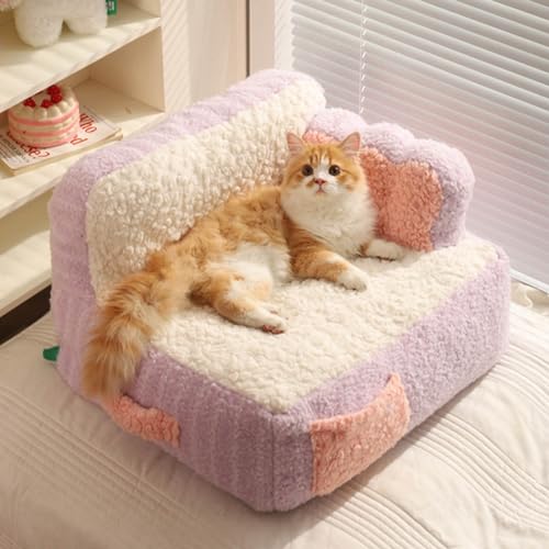 Hunde- und Katzenbett, Kleines Haustier-Schlafsofa, Kleines Hundebett, Waschbar, Weiches Haustier-Schlafbett für Hunde, Katzen, Kätzchen und Welpen. Superweiches und Bequemes Hunde- und Katzenbett, Kleines Haustier-Schlafsofa, Kleines Hundebett, Waschbar, Weiches Haustier-Schlafbett für Hunde, Katzen, Kätzchen und Welpen. Superweiches und Bequemes von Mrisata