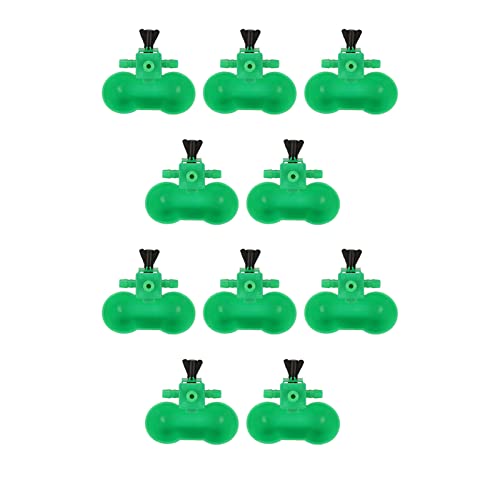 Mrisata Automatische Hühnertrink-Doppelbecher, 10 Stück, Automatische Hühnertrink-Doppelbecher, Wassersparend, Tragbar, Geflügeltränke für Hühner, Tauben, Geflügel von Mrisata