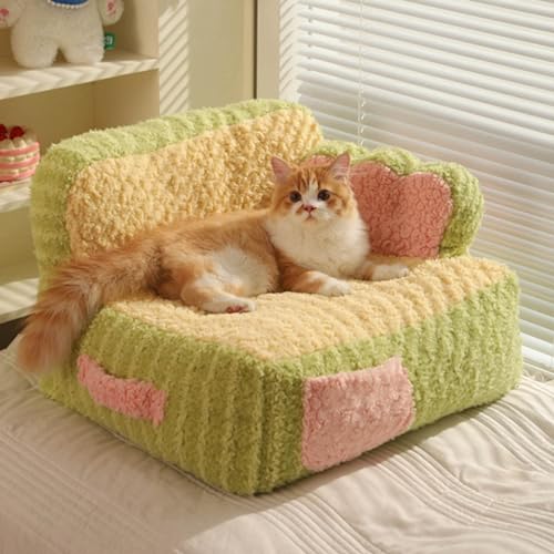 Mrisata Hunde- und Katzenbett, Kleines Haustier-Schlafsofa, Kleines Hundebett, Waschbar, Weiches Haustier-Schlafbett für Hunde, Katzen, Kätzchen und Welpen. Superweiches und Bequemes, #011, Grün Mrisata Hunde- und Katzenbett, Kleines Haustier-Schlafsofa, Kleines Hundebett, Waschbar, Weiches Haustier-Schlafbett für Hunde, Katzen, Kätzchen und Welpen. Superweiches und Bequemes, #011, Grün von Mrisata