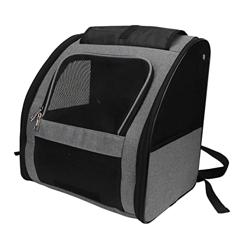 Mrisata Katzen-Rucksack-Tragetasche, Katzen-Reiserucksack, Haustier-Tragetasche, Hunde-Rucksack-Tragetasche, Katzen-Rucksack-Tragetasche, Tragbar, Atmungsaktiv, Große (Grau) von Mrisata