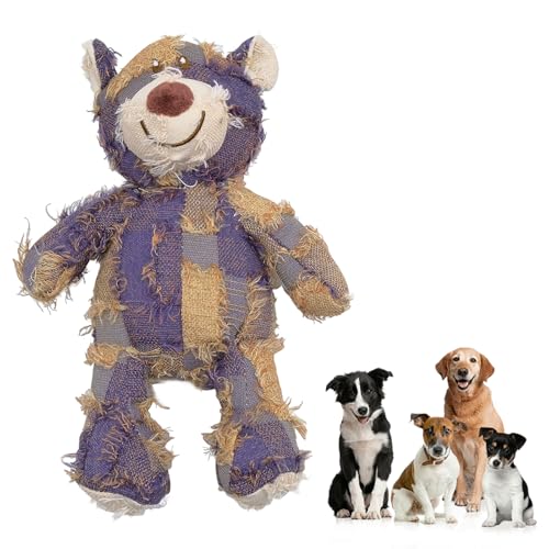 Mritrit Robustes Hundespielzeug Lila Bär Niedliche Tierform Interaktives Quietschendes Plüsch Hund Haustier Spielzeug Hund Quietschendes Kauspielzeug für große kleine Hunde, Plüsch Hundespielzeug für Mritrit Robustes Hundespielzeug Lila Bär Niedliche Tierform Interaktives Quietschendes Plüsch Hund Haustier Spielzeug Hund Quietschendes Kauspielzeug für große kleine Hunde, Plüsch Hundespielzeug für von Mritrit