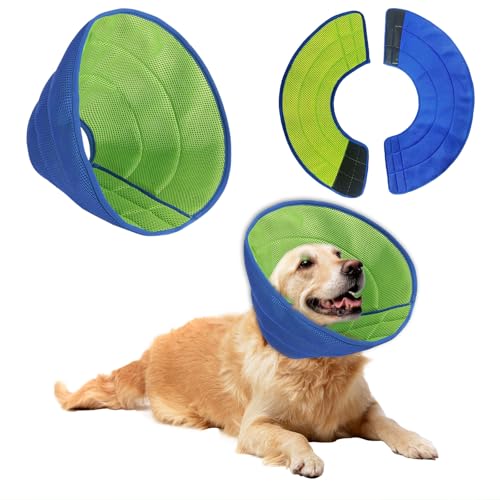 Mrltau Halskrause für Hund Leckschutz, Weich Schutzhalsband Kegelhalsbänder Verstellbar Genesungshalsband, Schutzkragen Hund, Leckschutz für Hunde Mrltau Halskrause für Hund Leckschutz, Weich Schutzhalsband Kegelhalsbänder Verstellbar Genesungshalsband, Schutzkragen Hund, Leckschutz für Hunde von Mrltau
