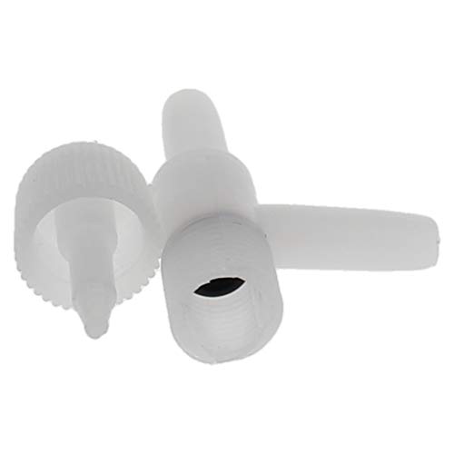 MroMax Luftpumpenventil, 2-Wege-Luftstromregelung, Ventilanschluss, Luftpumpen-Ventilverteiler für Aquarien, Kunststoff, weiß, 30 Stück von MroMax