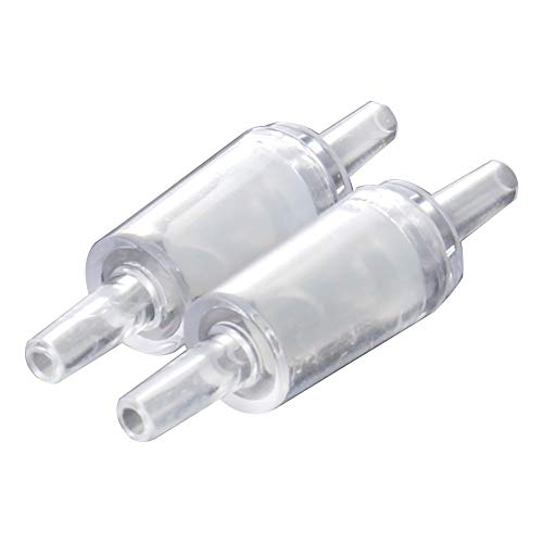 MroMax Rückschlagventil für Luftpumpe, Einwegventil, Rückschlagventil für Aquarien, weiß, transparent, 10 Stück von MroMax