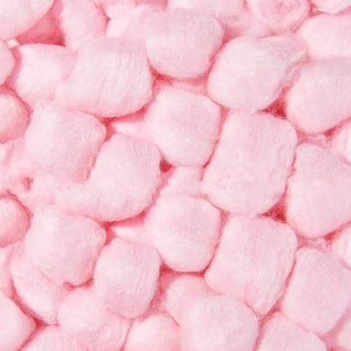 MsHtv Hamster-Bettwäsche, warme Baumwollbällchen, ideal für kleine Haustiere, Winter-Baumwollnest, Wärmezubehör (35 g x 5 Stück, Rosa) von MsHtv