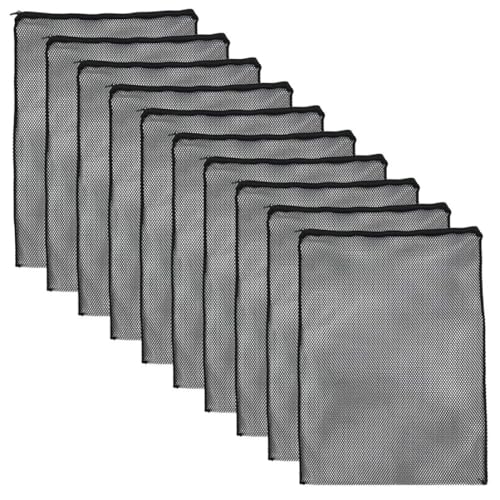 Mskmnkot Aquariumfiltertasche Filtermedien Nylonnetz -Netzbeutel mit Reißverschluss für Fischteiche Füllfederhalte Bio Ball Black 10pcs Mskmnkot Aquariumfiltertasche Filtermedien Nylonnetz -Netzbeutel mit Reißverschluss für Fischteiche Füllfederhalte Bio Ball Black 10pcs von Mskmnkot
