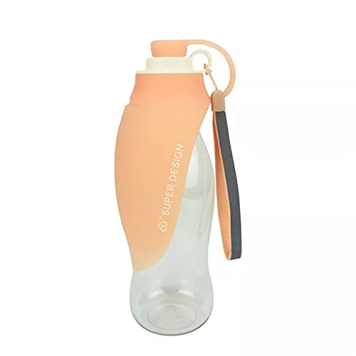 580 ml Tragbare Haustier-Wasserflasche Soft Leaf Design Travel Dog Bowl Welpen Trinkwasserspender Outdoor Haustiere () von Msuiiixcccc