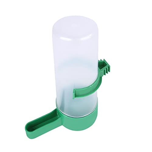 Automatische Vogelzufuhr Vogel Wasserflasche Trinker Container Lebensmittelspender Anhänger (Farbe: grün Größe: 13,3 cm) (grün 8,3 cm) von Msuiiixcccc