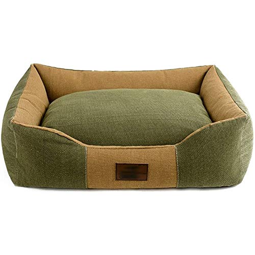 Canvas Hundebett Kuscheliges und atmungsaktives Hundesofa Tierbett Einfache moderne Hunde- und Katzenmatratze (klein) von Msuiiixcccc